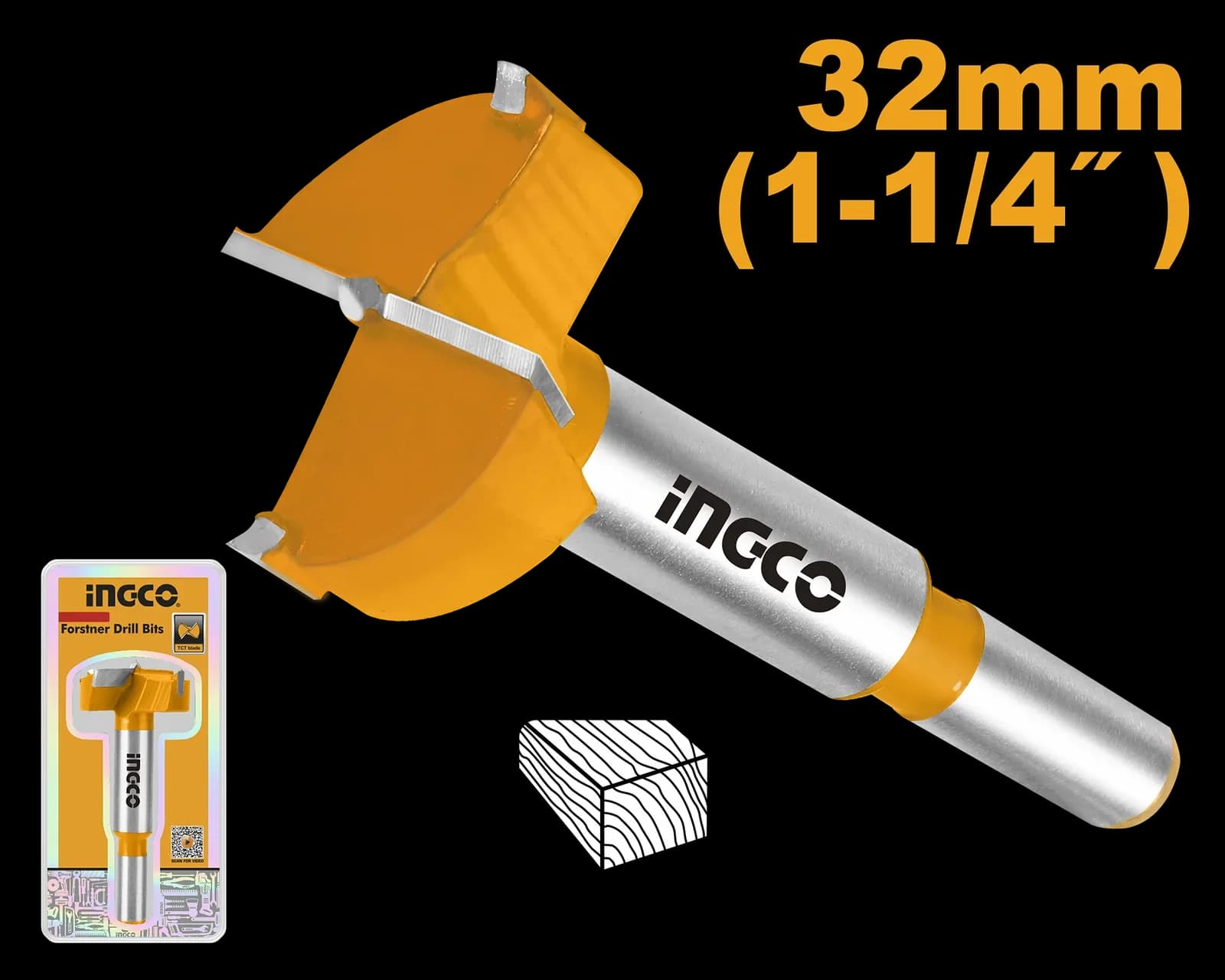 Фреза по дереву ADCS3201 32мм INGCO, блистер SUPER