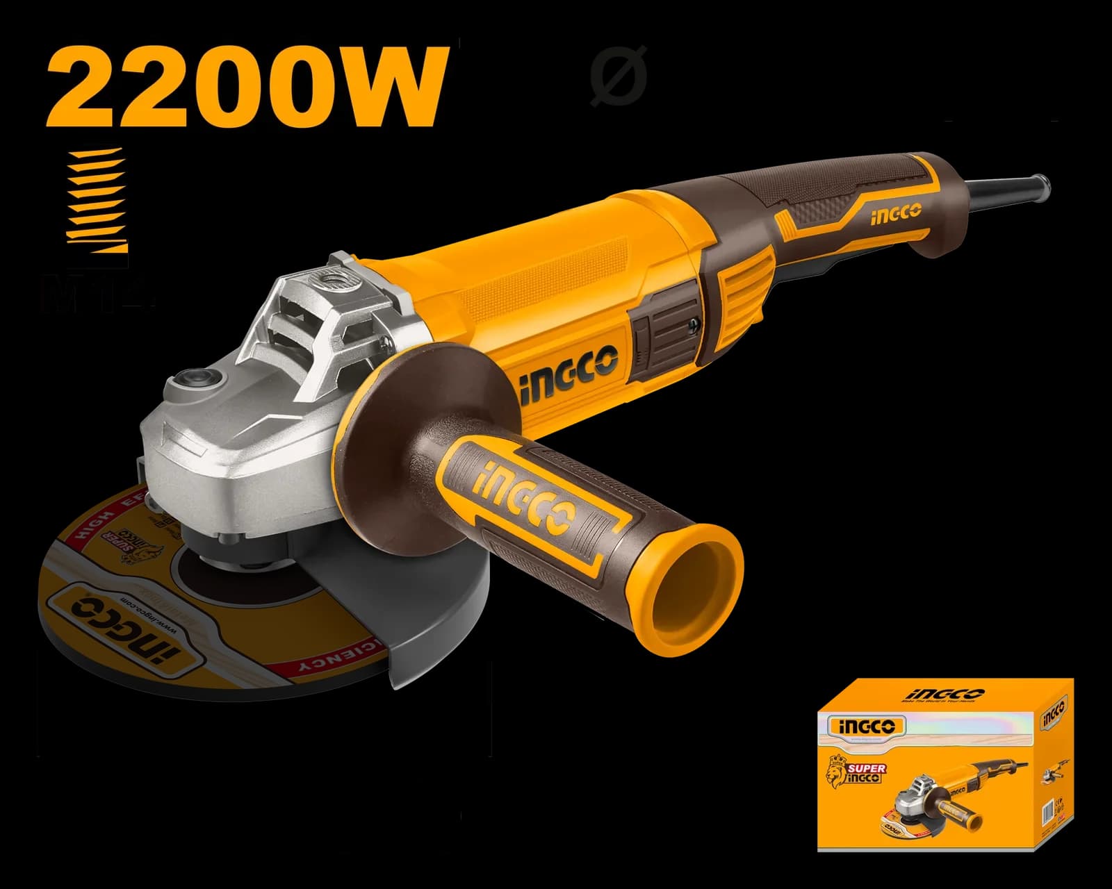 УШМ AG220018 2200Вт, 230мм INGCO