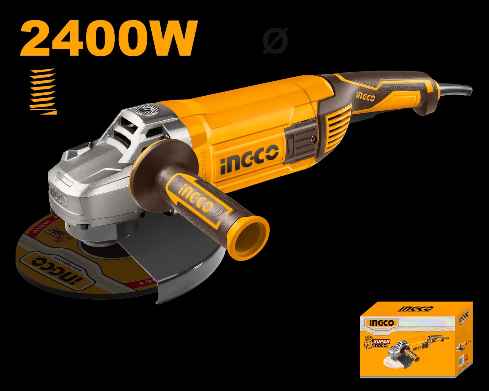 УШМ AG24008 2400Вт, 230мм INGCO