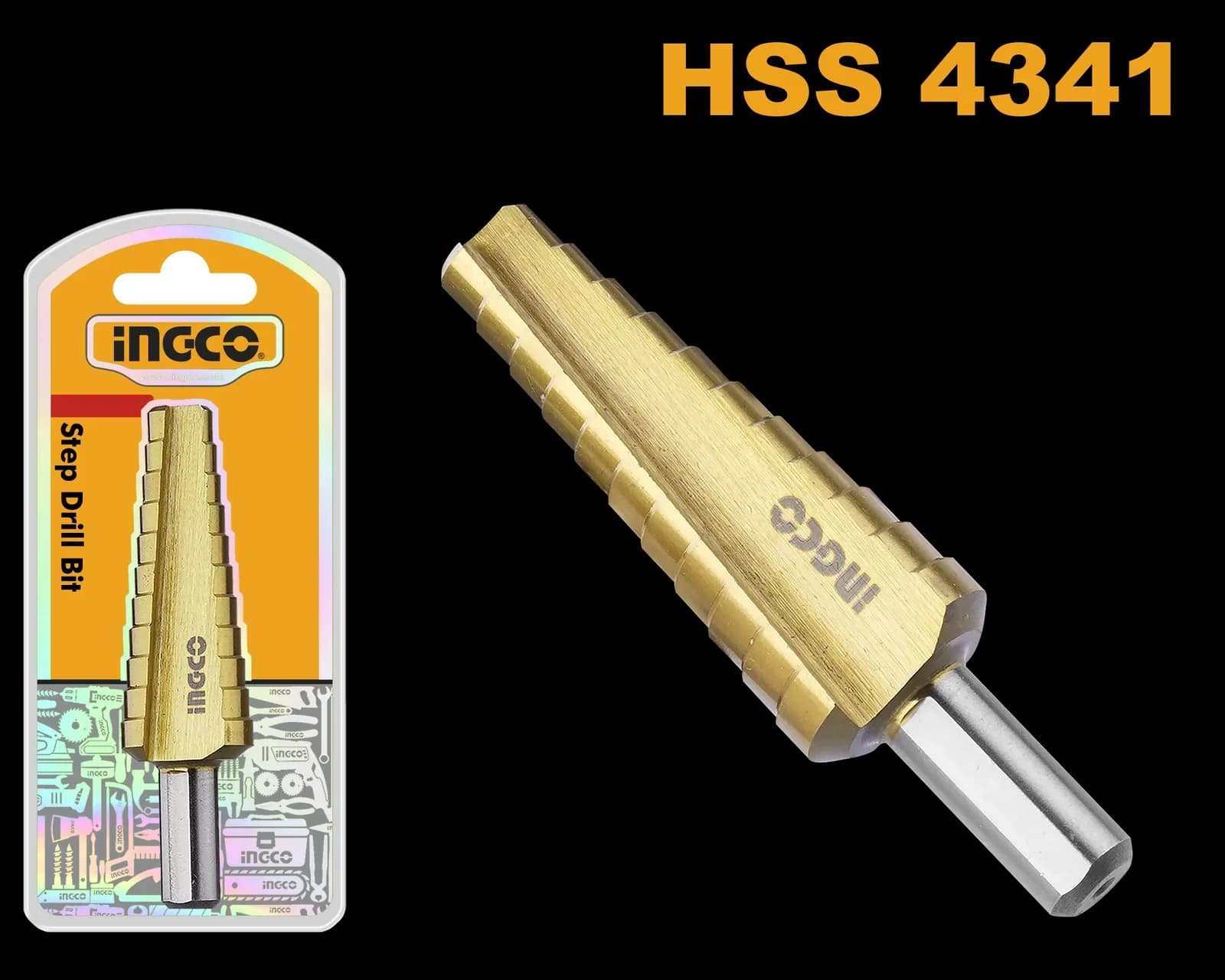 Сверло ступенчатое AKSDS102033 10-20мм INGCO