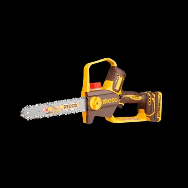 Пила цепная мини CGSLI20882, 8", акк, Б/щ, P20S (20В) INGCO, 2хАКБ 2Ач и ЗУ 2А INDUSTRIAL