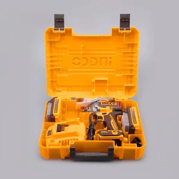 Гайковерт CIWLI2045 405Нм, Акк, Б/щ, P20S(20В) INGCO, 2хАКБ 2Ач