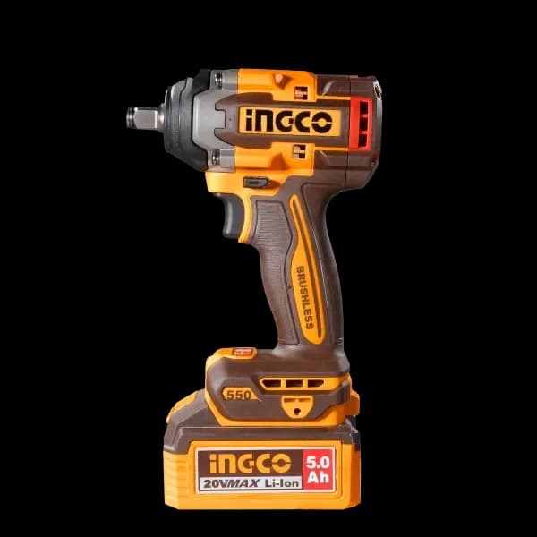 Гайковерт CIWLI2055 550Нм, Акк, Б/щ, P20S(20В) INGCO, 2хАКБ 4Ач, коробка INDUSTRIAL