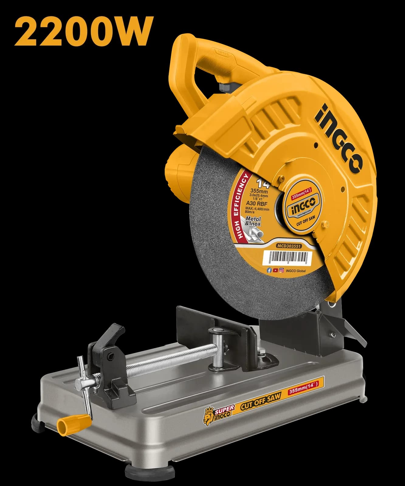 Пила монтажная COS223558 2200Вт, INGCO