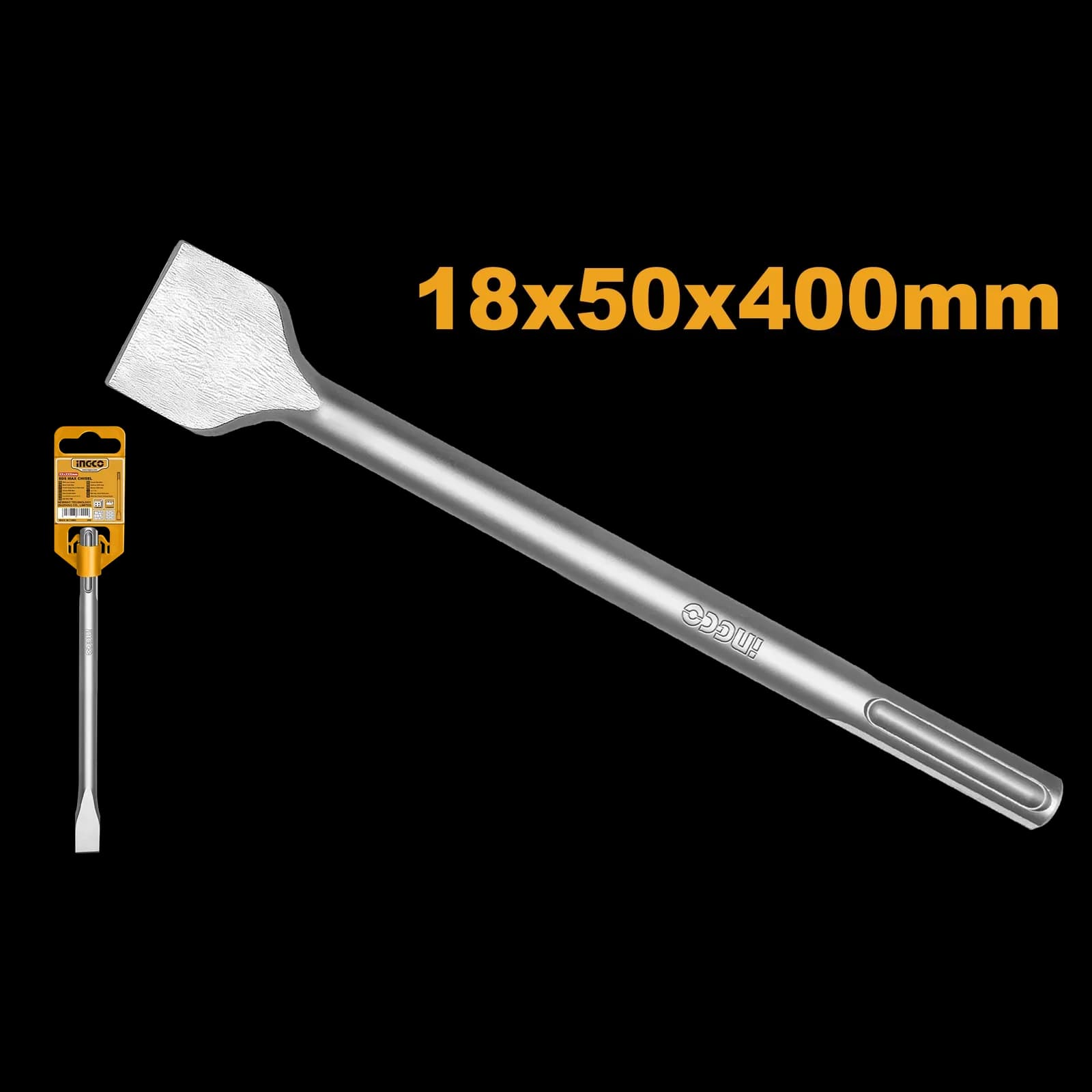 Зубило плоское DBC0224002 SDS max 18х50х400мм INGCO INDUSTRIAL