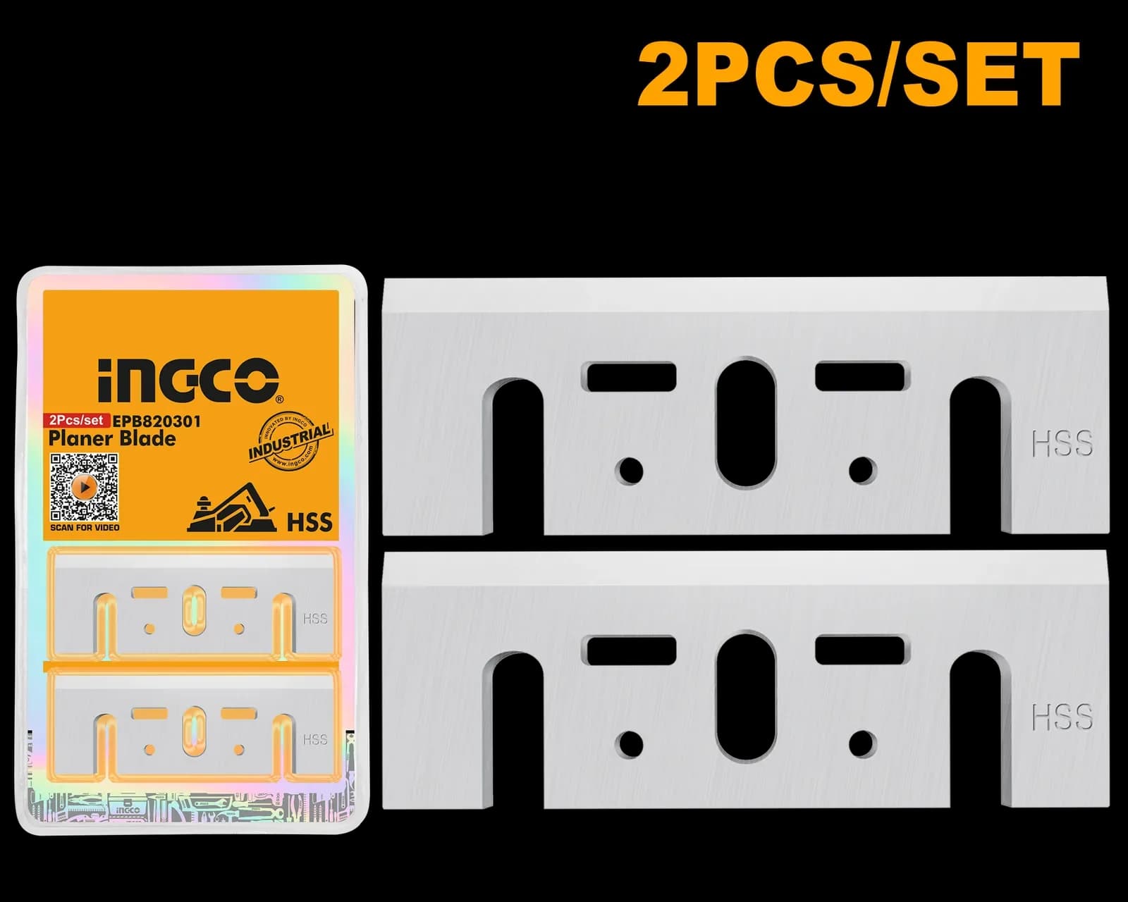 Ножи для рубанка 2 шт EPB820301 INGCO INDUSTRIAL