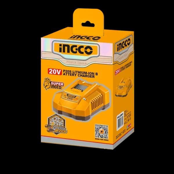 Зарядное устройство FCLI20411, 4А, P20S, INGCO, коробка INDUSTRIAL