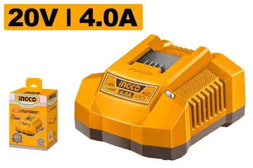 Зарядное устройство FCLI20411, 4А, P20S, INGCO, коробка INDUSTRIAL