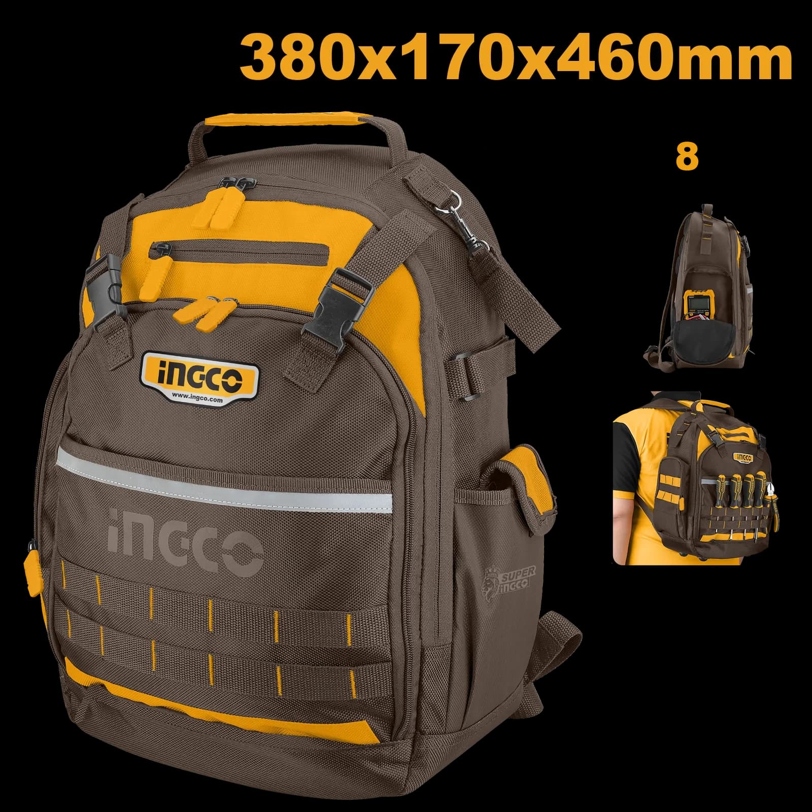 Рюкзак для инструментов HBP01028 INGCO INDUSTRIAL