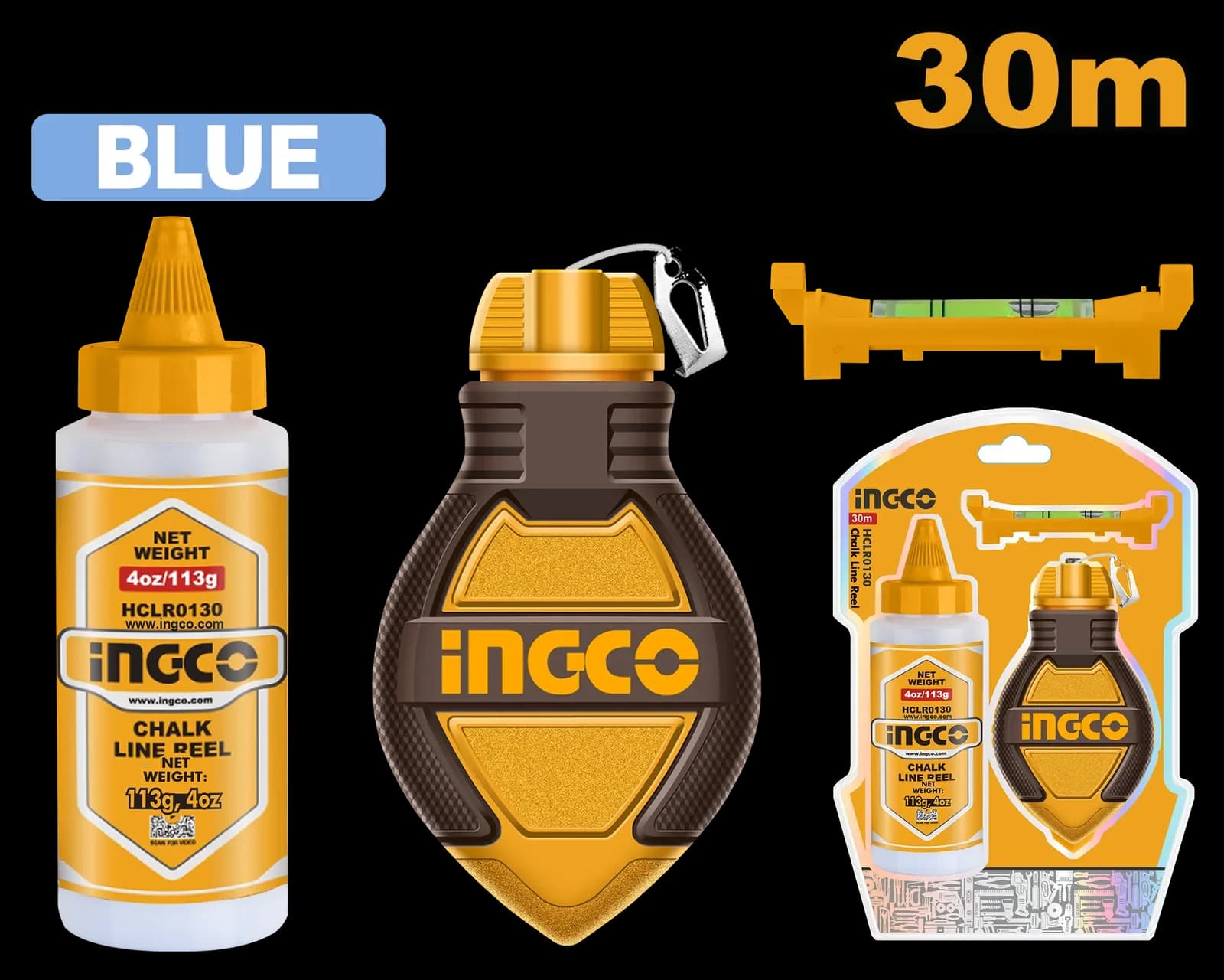 Набор разметочный HCLR0130 INGCO, блистер STANDARD