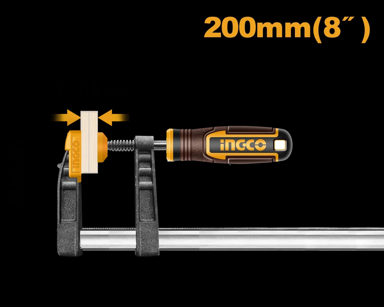 Струбцина F-образная HFC020502 INGCO INDUSTRIAL