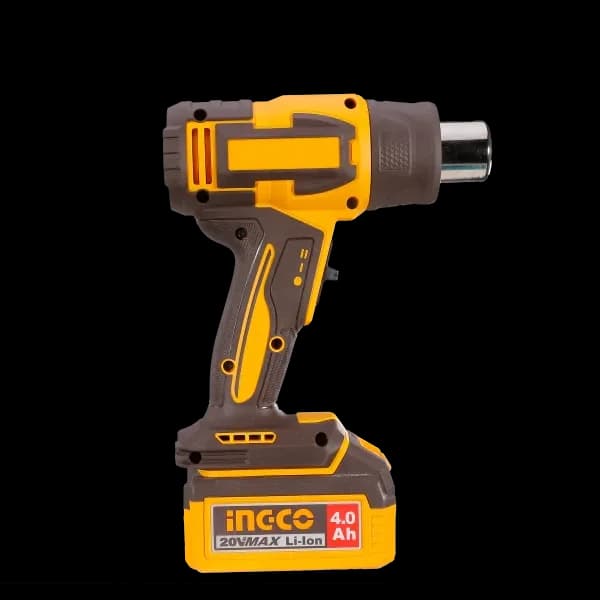 Фен технический HGLI2008, акк, 300/580°C, P20S(20В) INGCO, без АКБ и ЗУ, коробка INDUSTRIAL