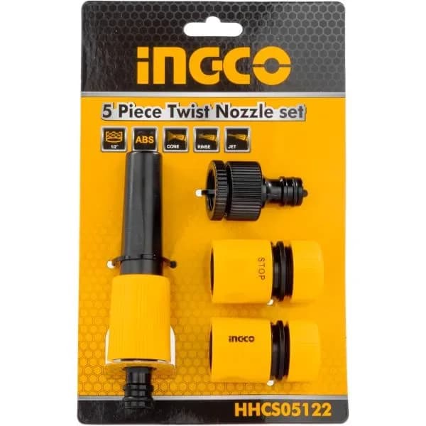 Набор соединителей для шлангов HHCS05122 5шт INGCO INDUSTRIAL