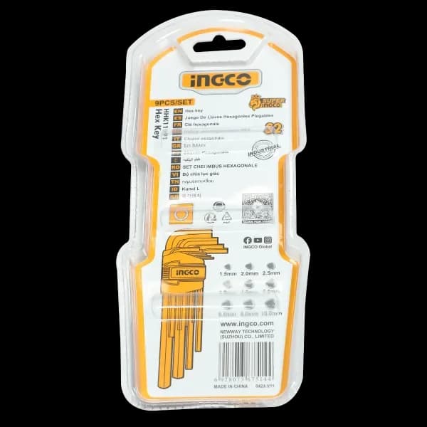 Набор шестигранников HEX HHK11091 INGCO INDUSTRIAL