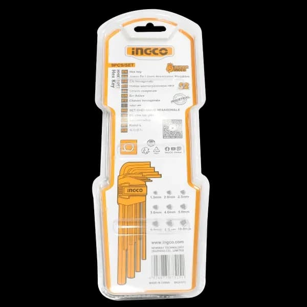 Набор шестигранников HEX HHK11092 INGCO INDUSTRIAL