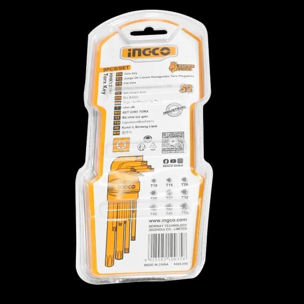 Набор шестигранников TORX HHK13091 INGCO INDUSTRIAL