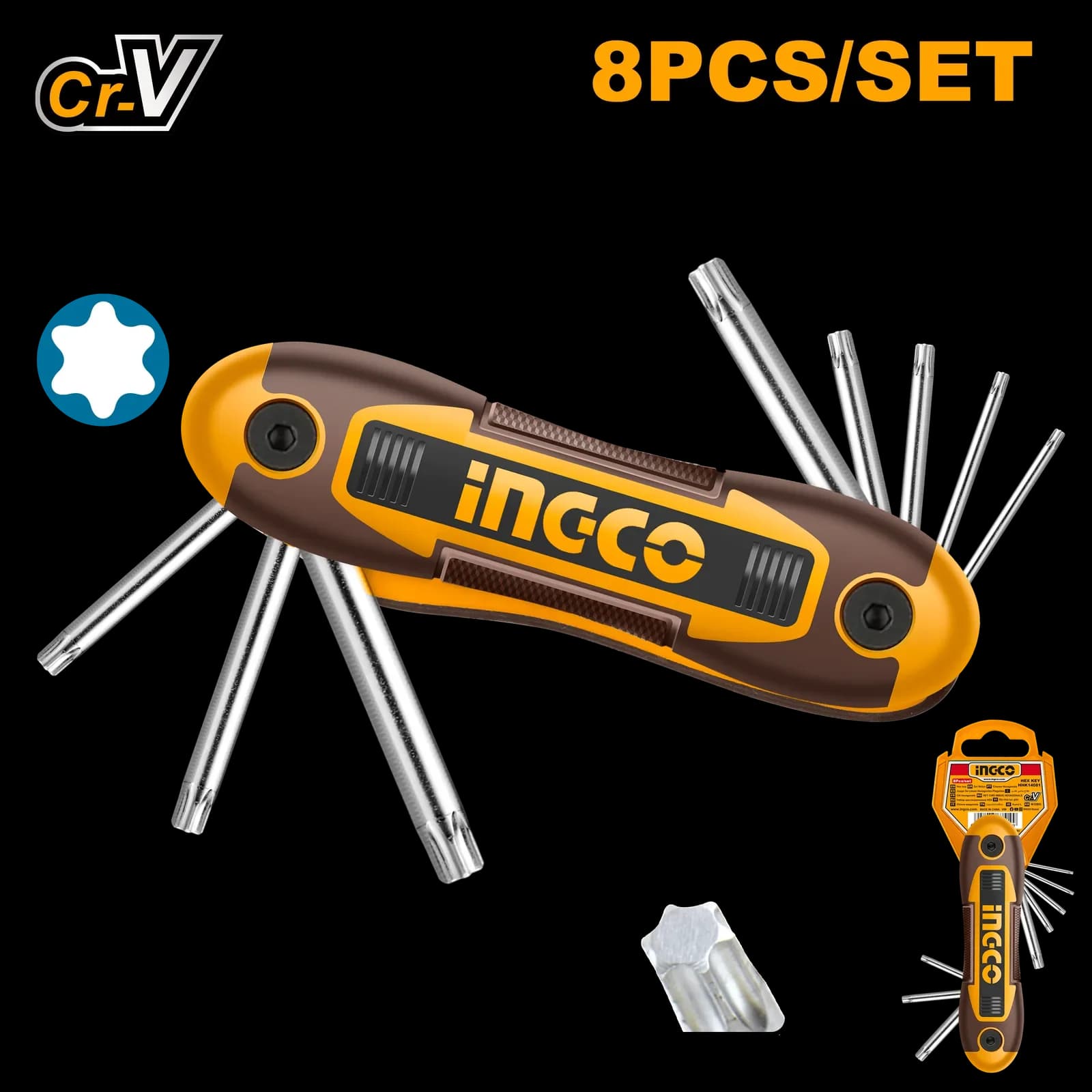 Набор шестигранников TORX HHK14083 INGCO INDUSTRIAL