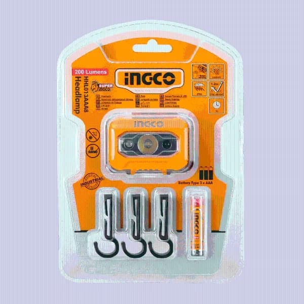 Фонарик HHL013AAA8 INGCO, блистер INDUSTRIAL
