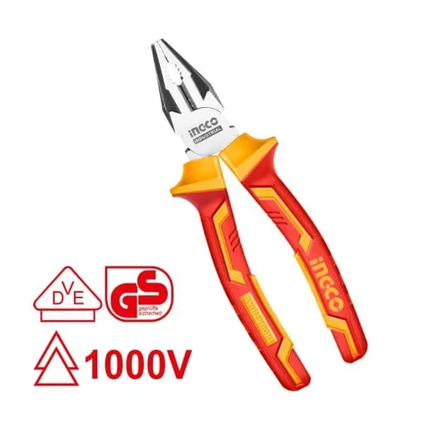 Плоскогубцы диэлектрические HICP28188 INGCO, блистер INDUSTRIAL