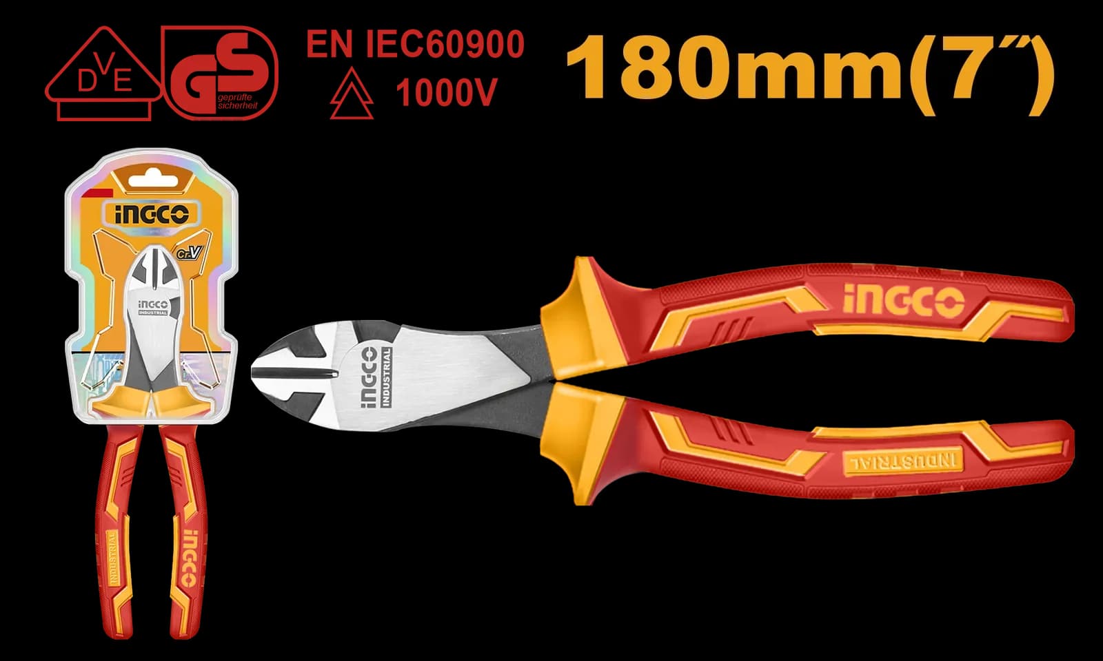 Бокорезы диэлектрические HIHDCP28188 INGCO, блистер INDUSTRIAL
