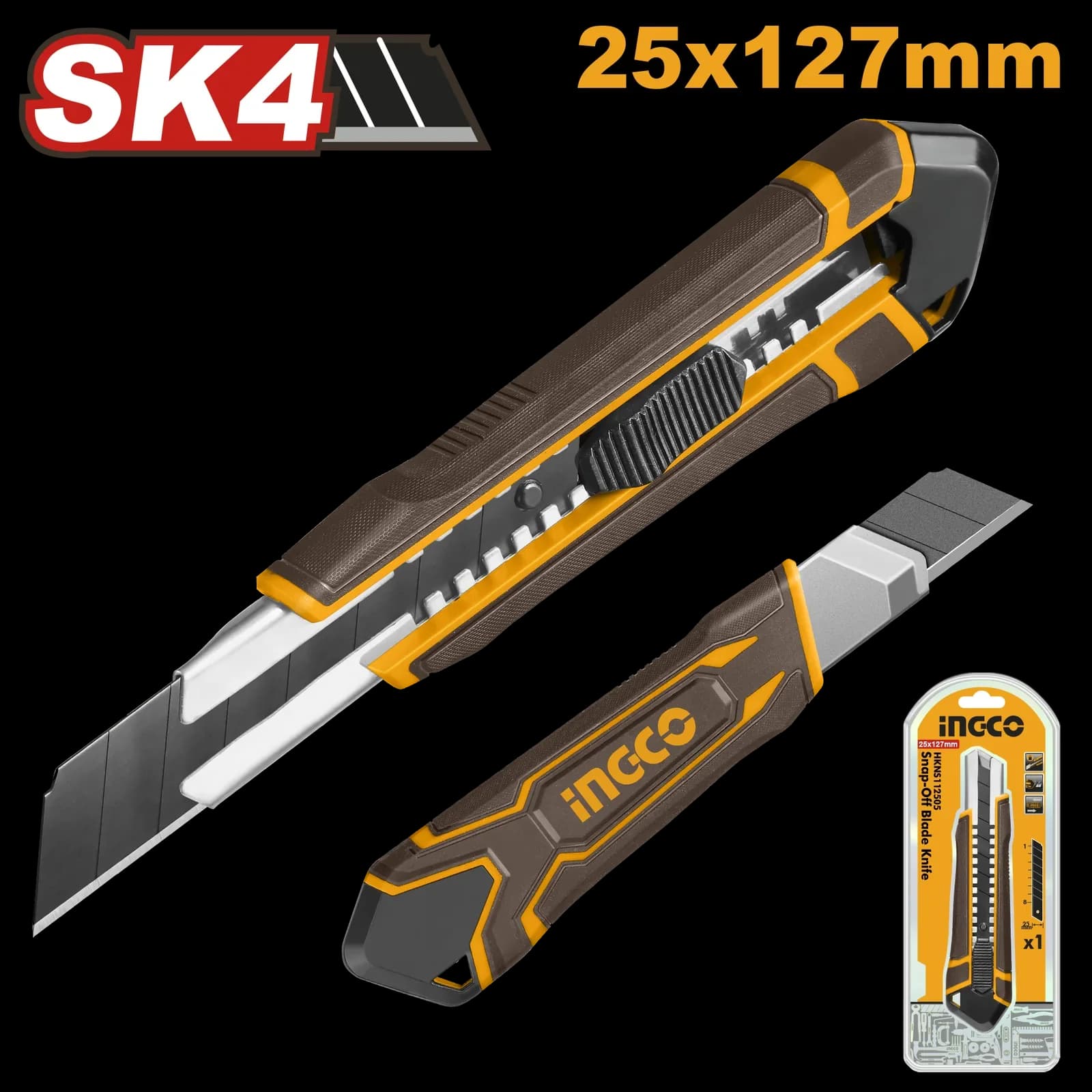 Нож канцелярский HKNS112505 INGCO INDUSTRIAL