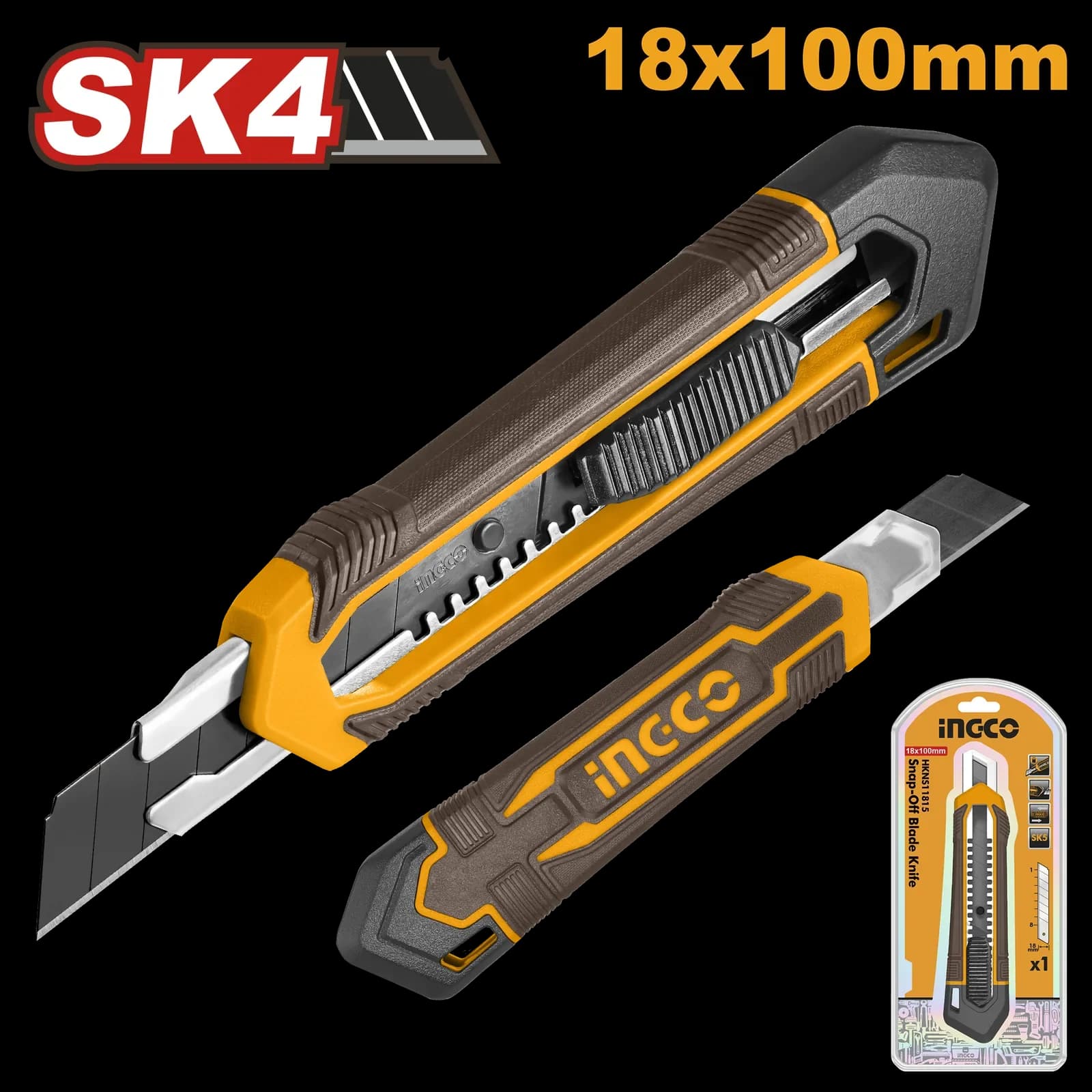 Нож канцелярский HKNS11815 INGCO SUPER
