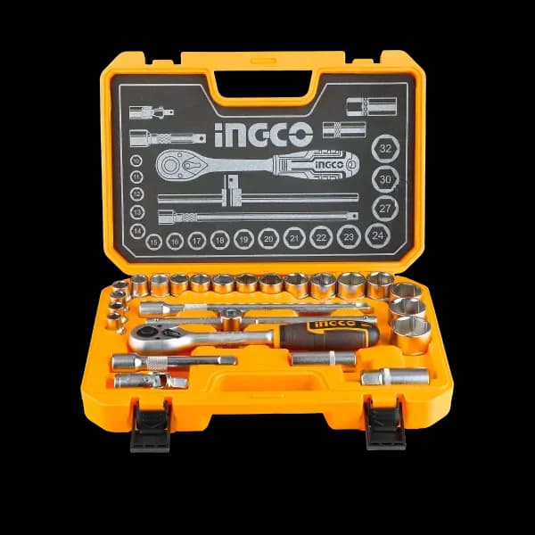 Набор головок с трещоткой HKTS12251 INGCO, кейс INDUSTRIAL