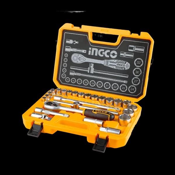 Набор головок с трещоткой HKTS12251 INGCO, кейс INDUSTRIAL