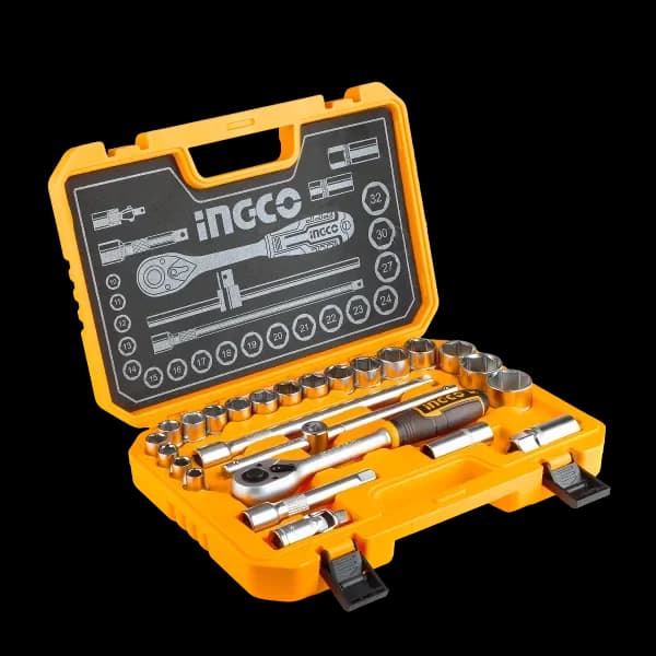 Набор головок с трещоткой HKTS12251 INGCO, кейс INDUSTRIAL