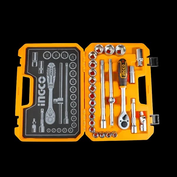 Набор головок с трещоткой HKTS12251 INGCO, кейс INDUSTRIAL