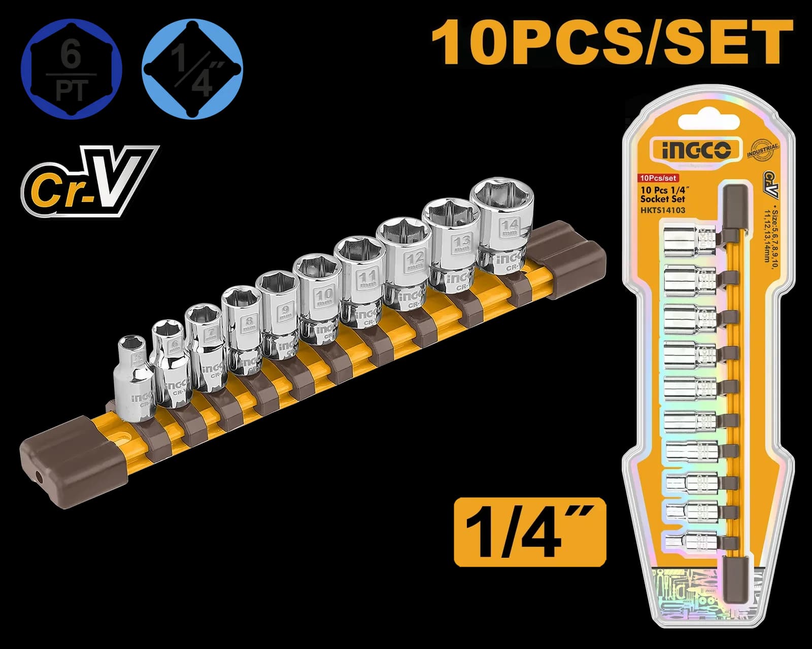 Набор торцевых головок HKTS14103 INGCO INDUSTRIAL