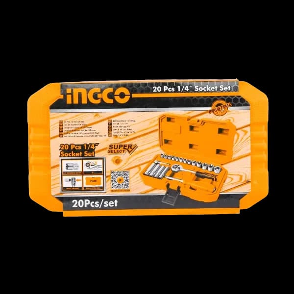 Набор головок с трещоткой HKTS14201 INGCO, кейс INDUSTRIAL