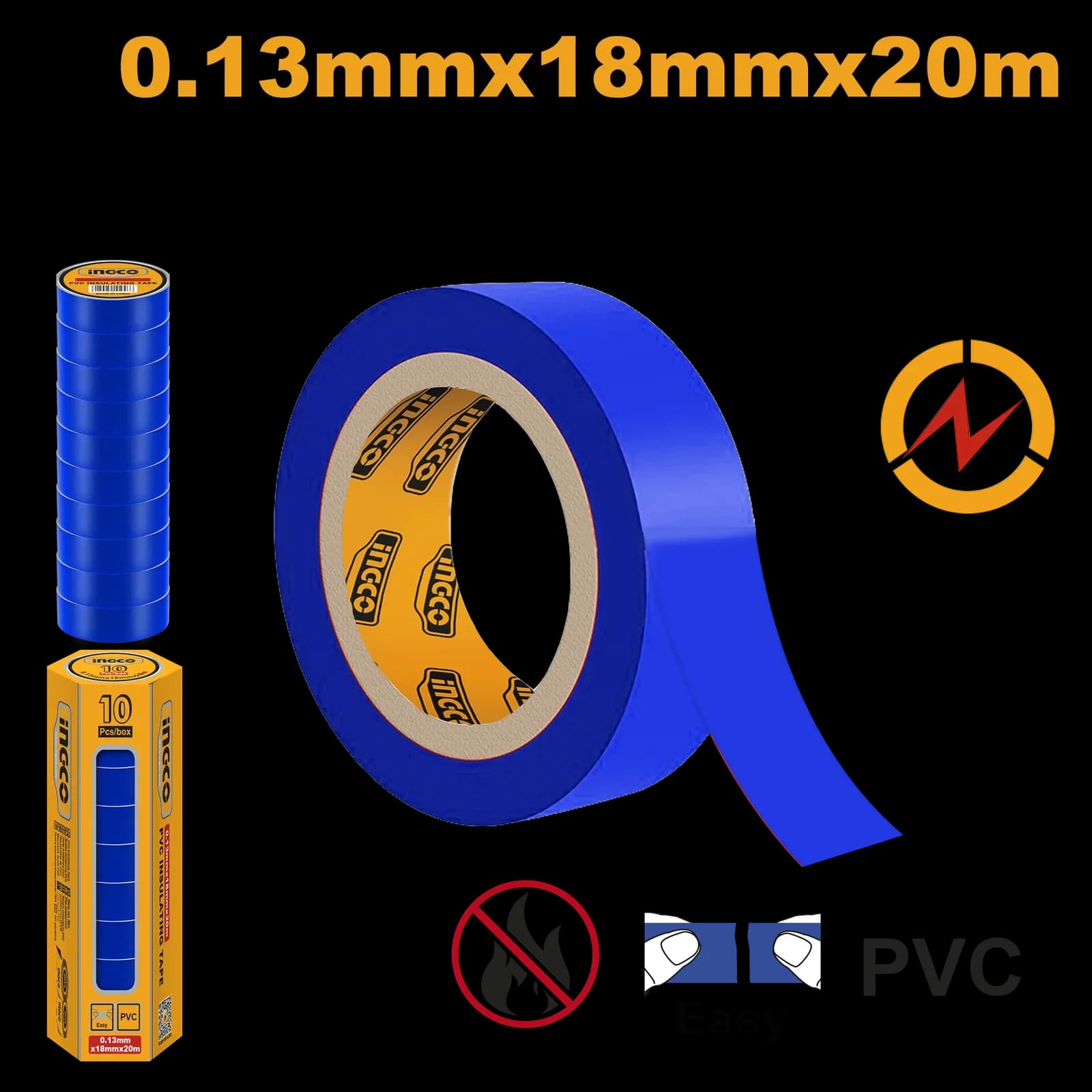 Изолента HPET1010 INGCO INDUSTRIAL