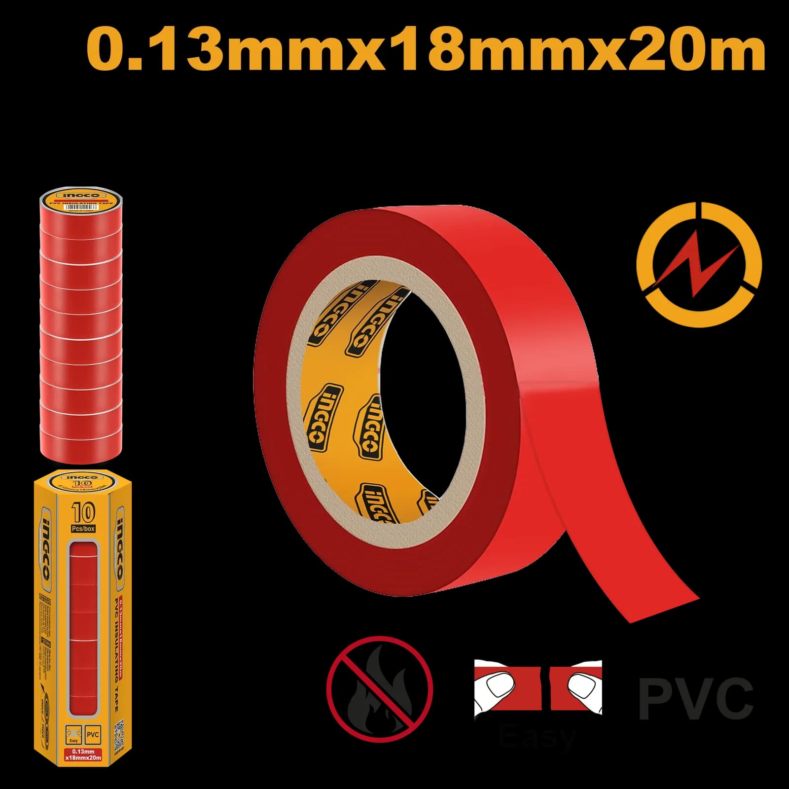 Изолента HPET1012 INGCO INDUSTRIAL