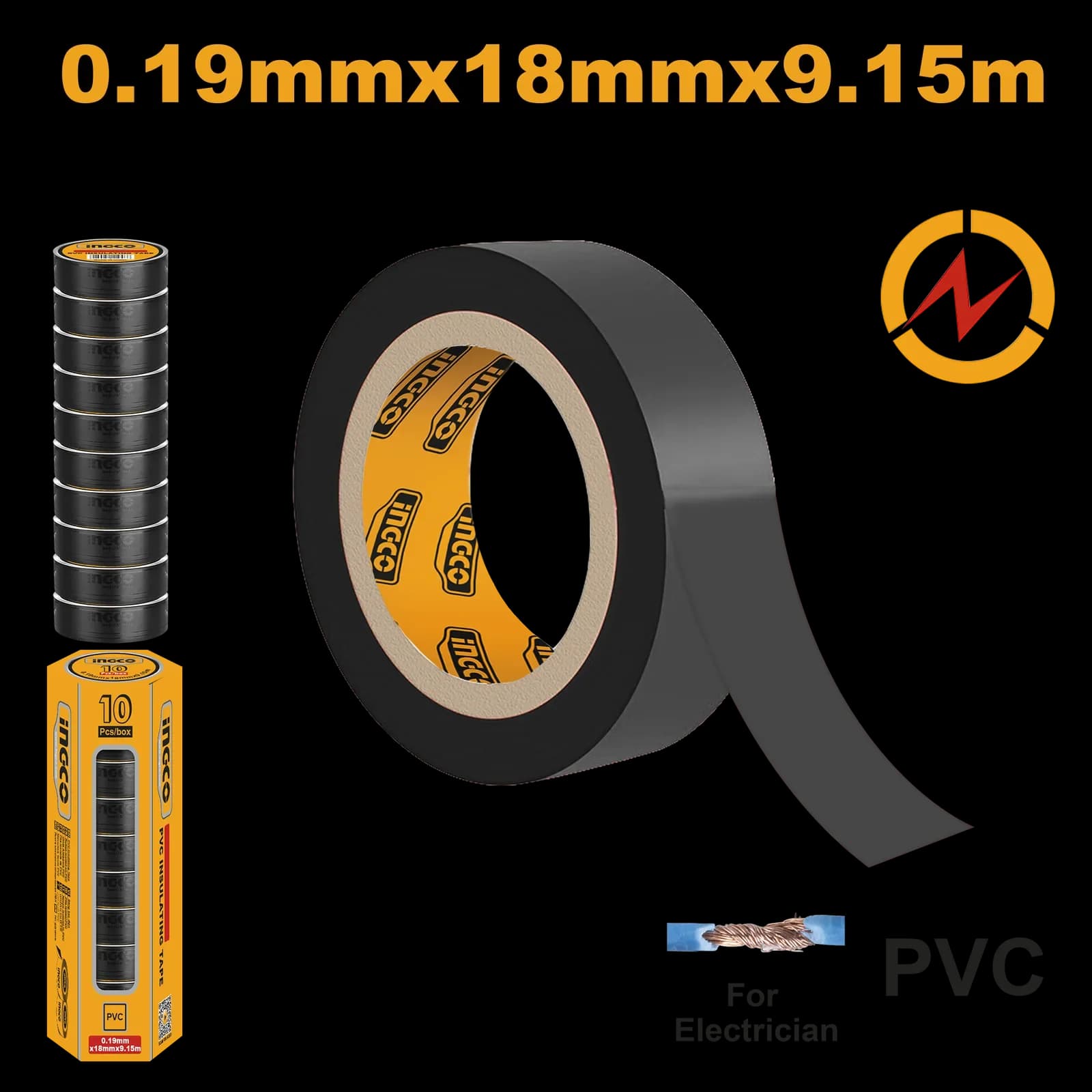 Изолента HPET1101 INGCO INDUSTRIAL