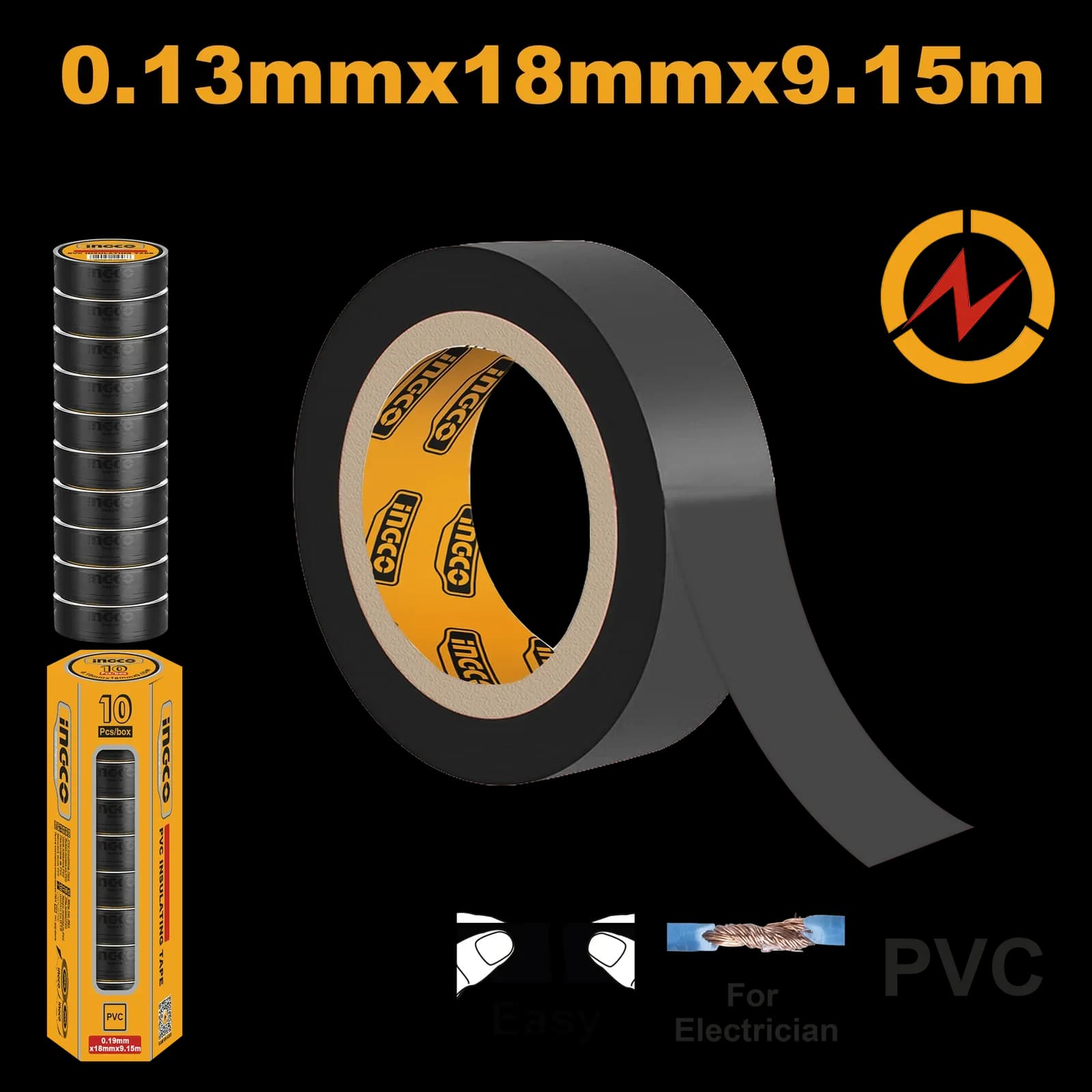 Изолента HPET1103 INGCO INDUSTRIAL