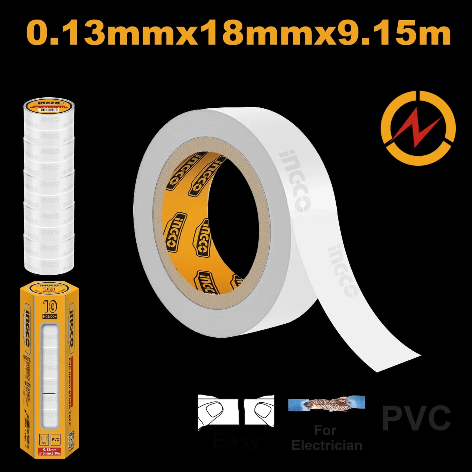 Изолента HPET1108 INGCO INDUSTRIAL