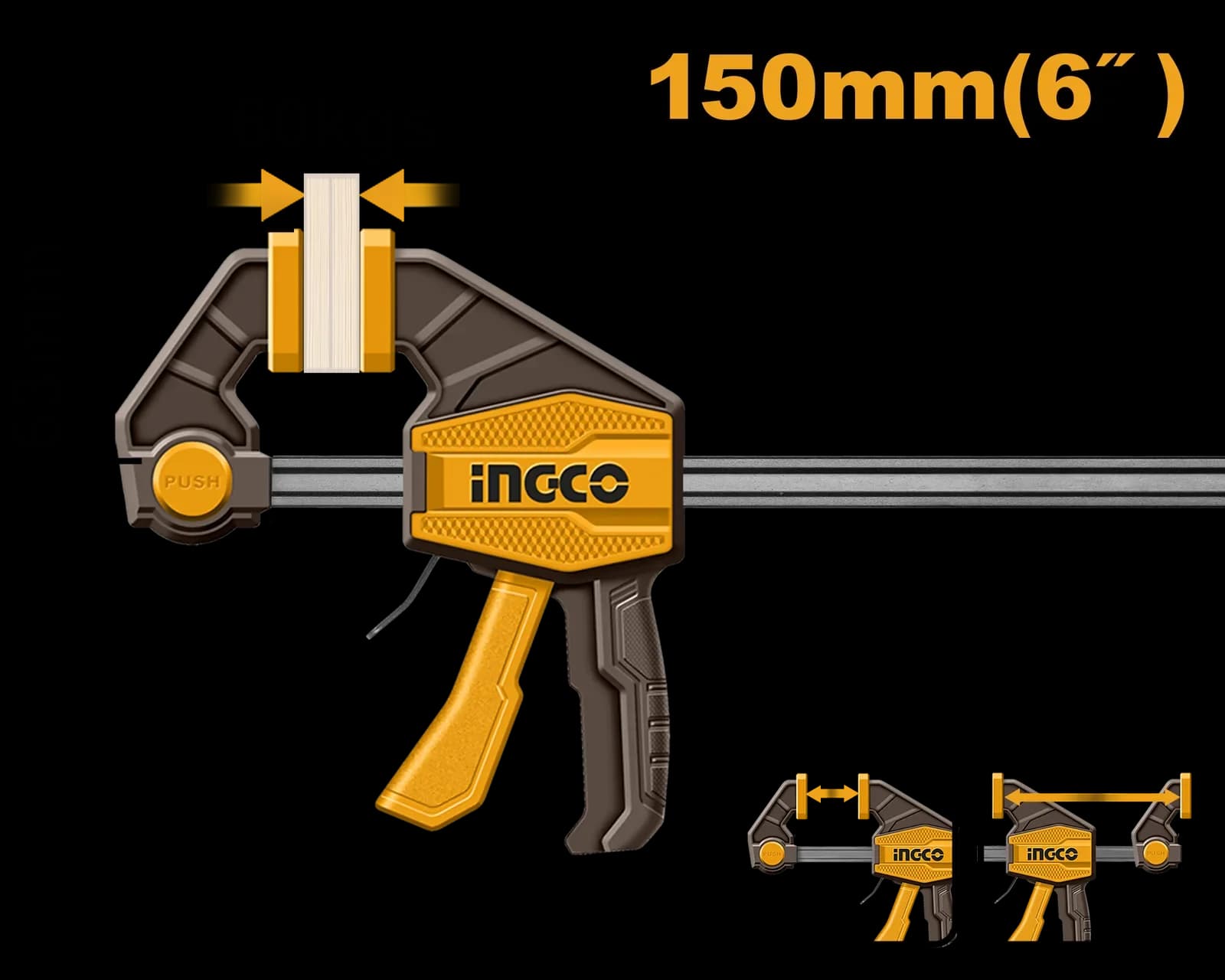 Струбцина быстрозажимная HQBC01601 INGCO INDUSTRIAL