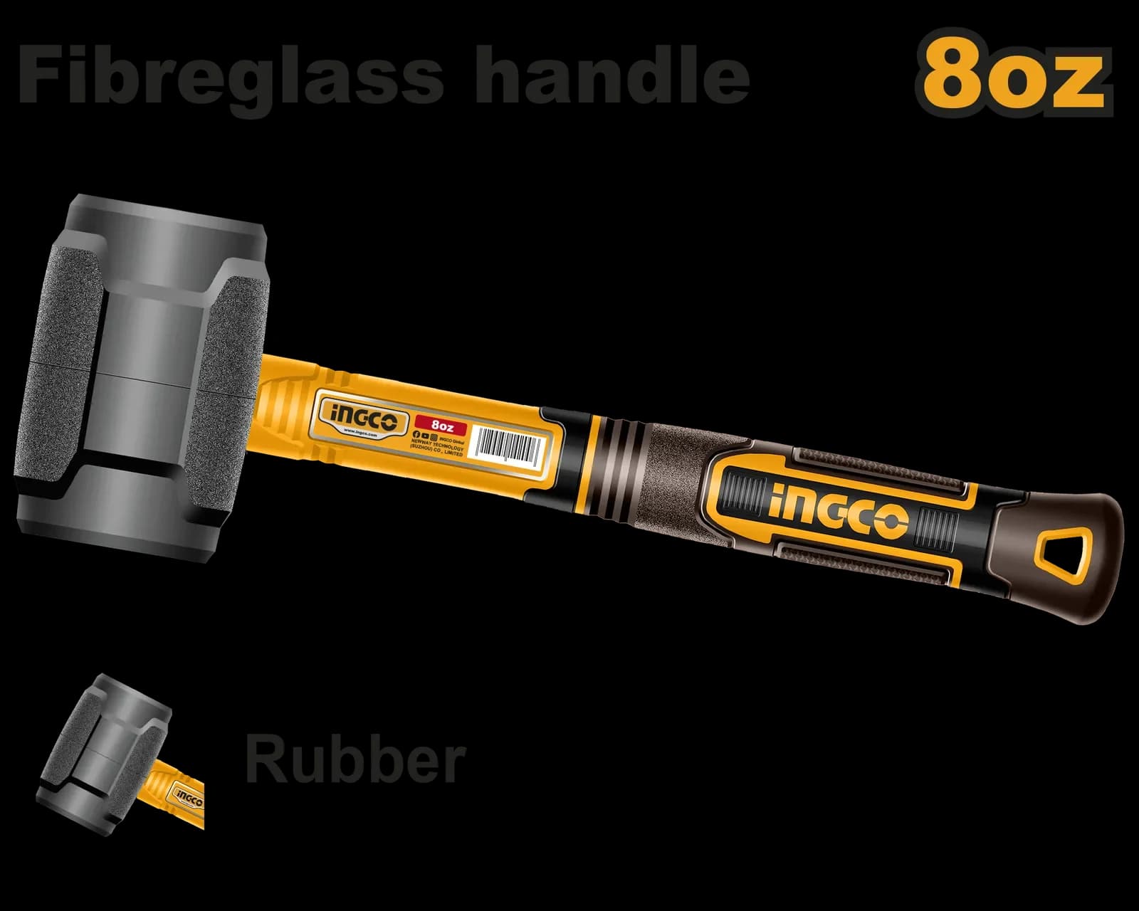 Киянка резиновая HRUH8808 INGCO SUPER