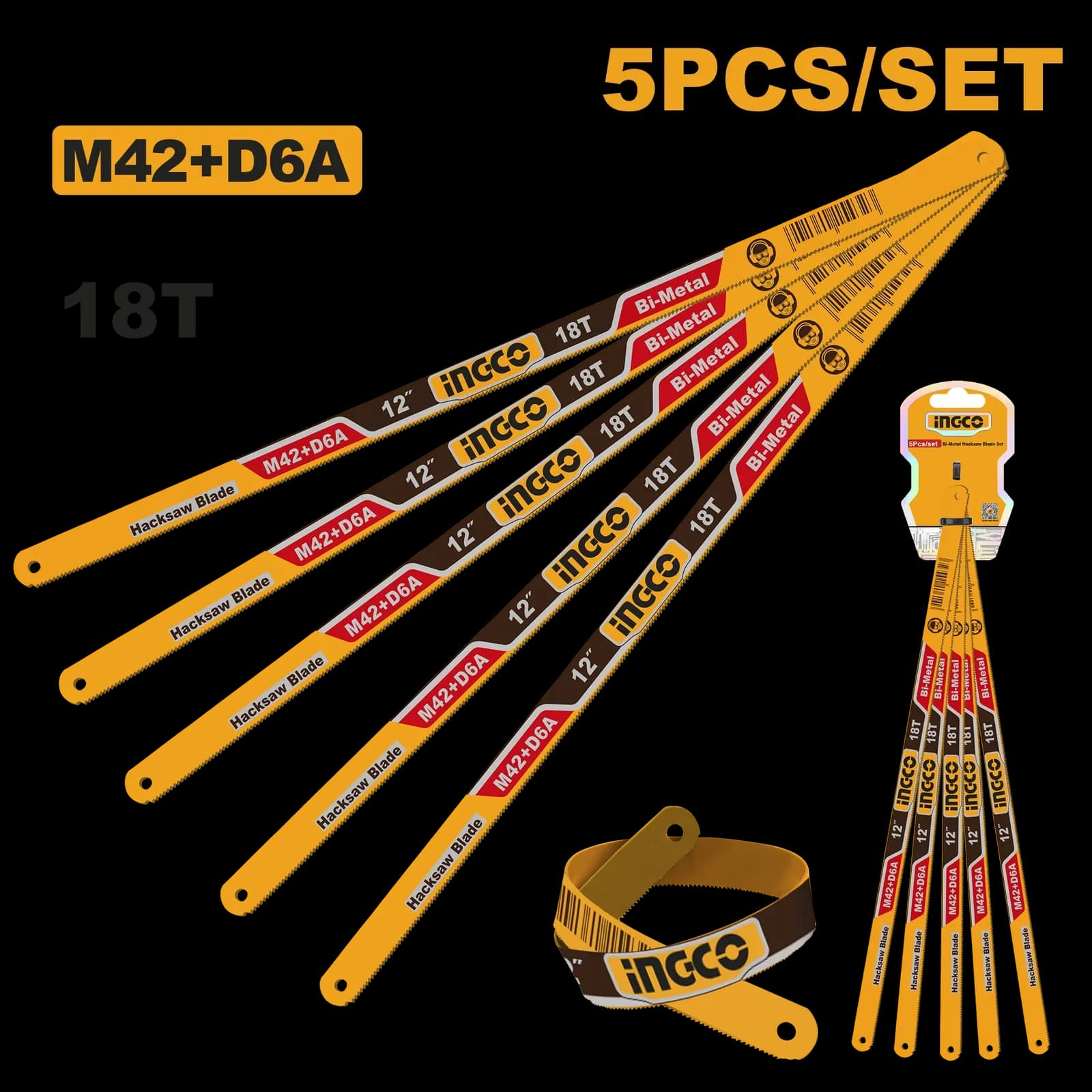 Полотно по металлу HSBKT12185 INGCO INDUSTRIAL