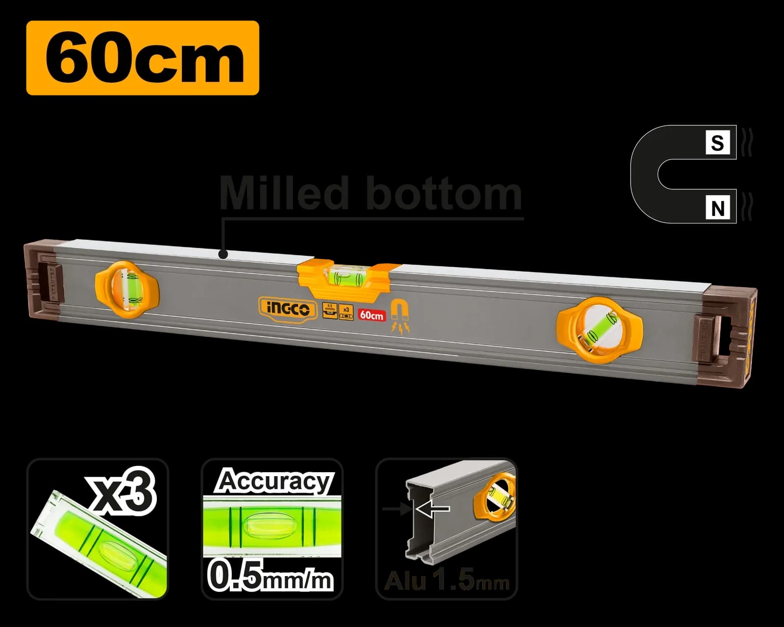 Уровень HSL38060M INGCO INDUSTRIAL