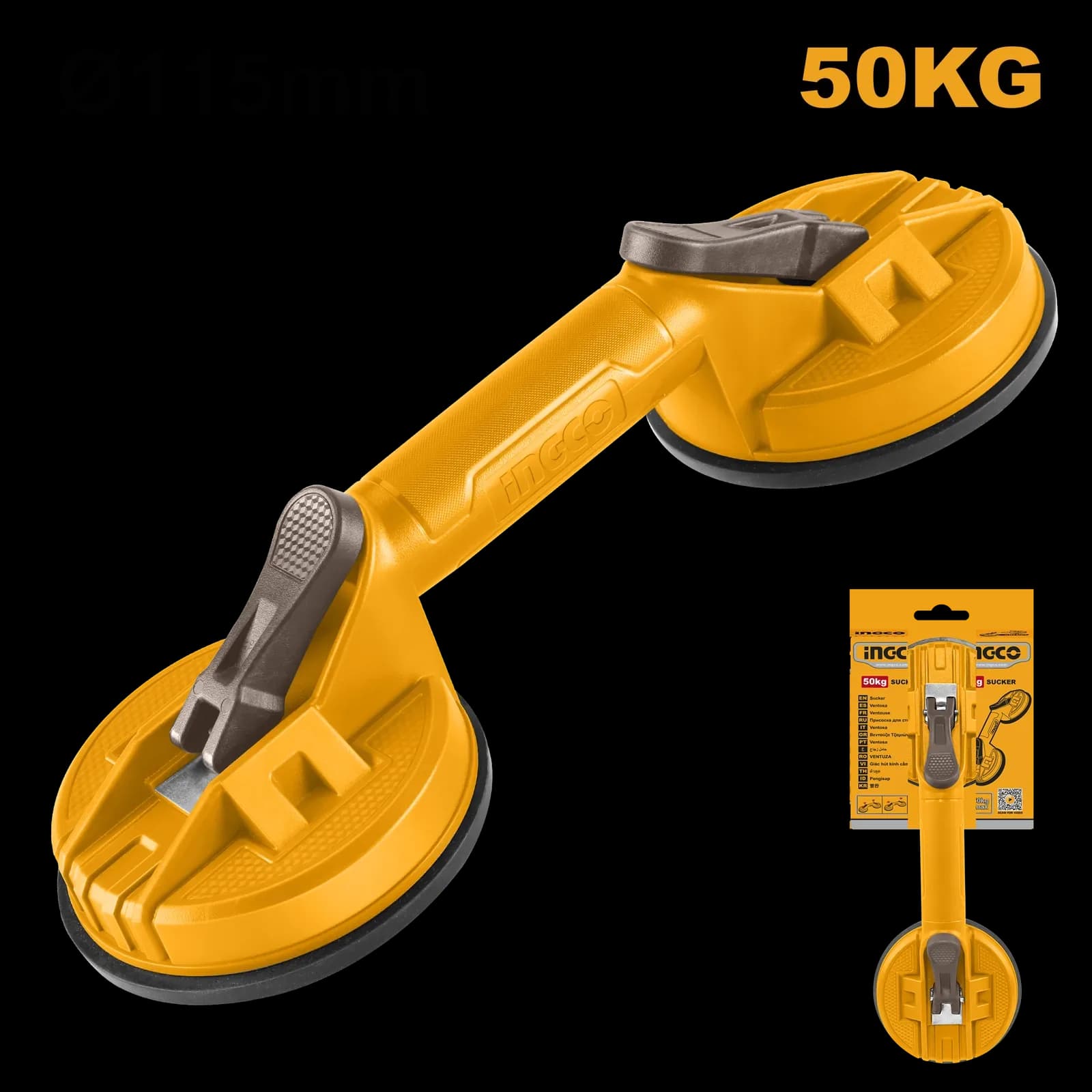 Присоска двойная HSU025001 INGCO SUPER