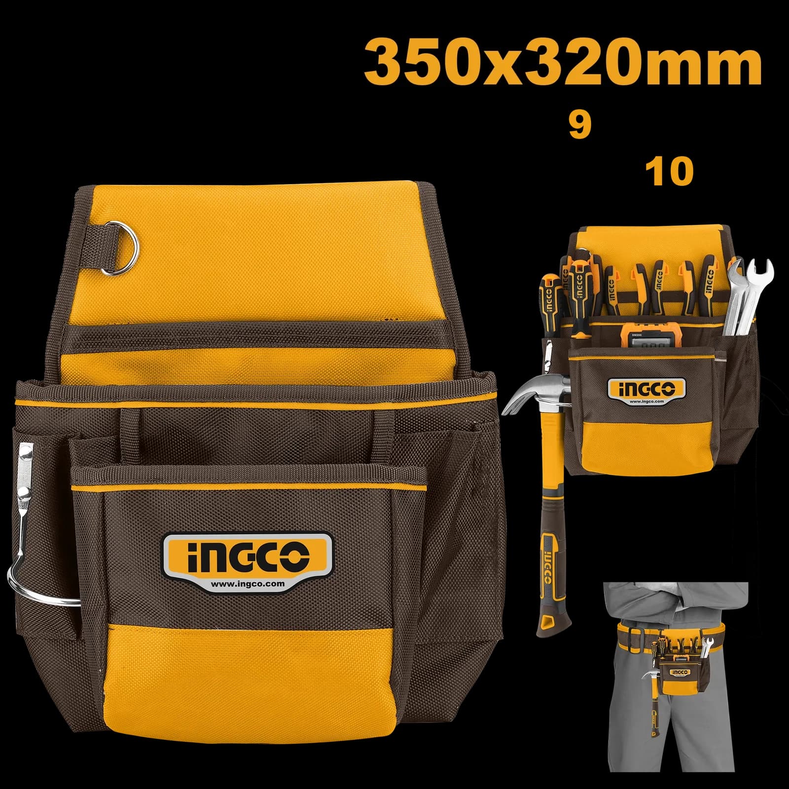 Сумка поясная HTBP010128 INGCO SUPER