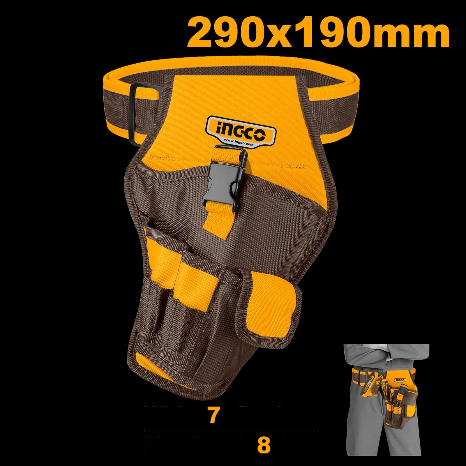 Сумка поясная HTBP030128 INGCO SUPER