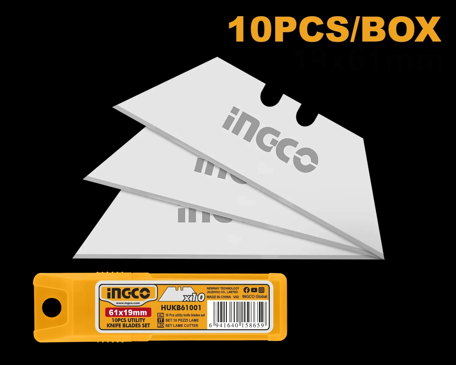 Лезвия для ножа HUKB61001 INGCO SUPER