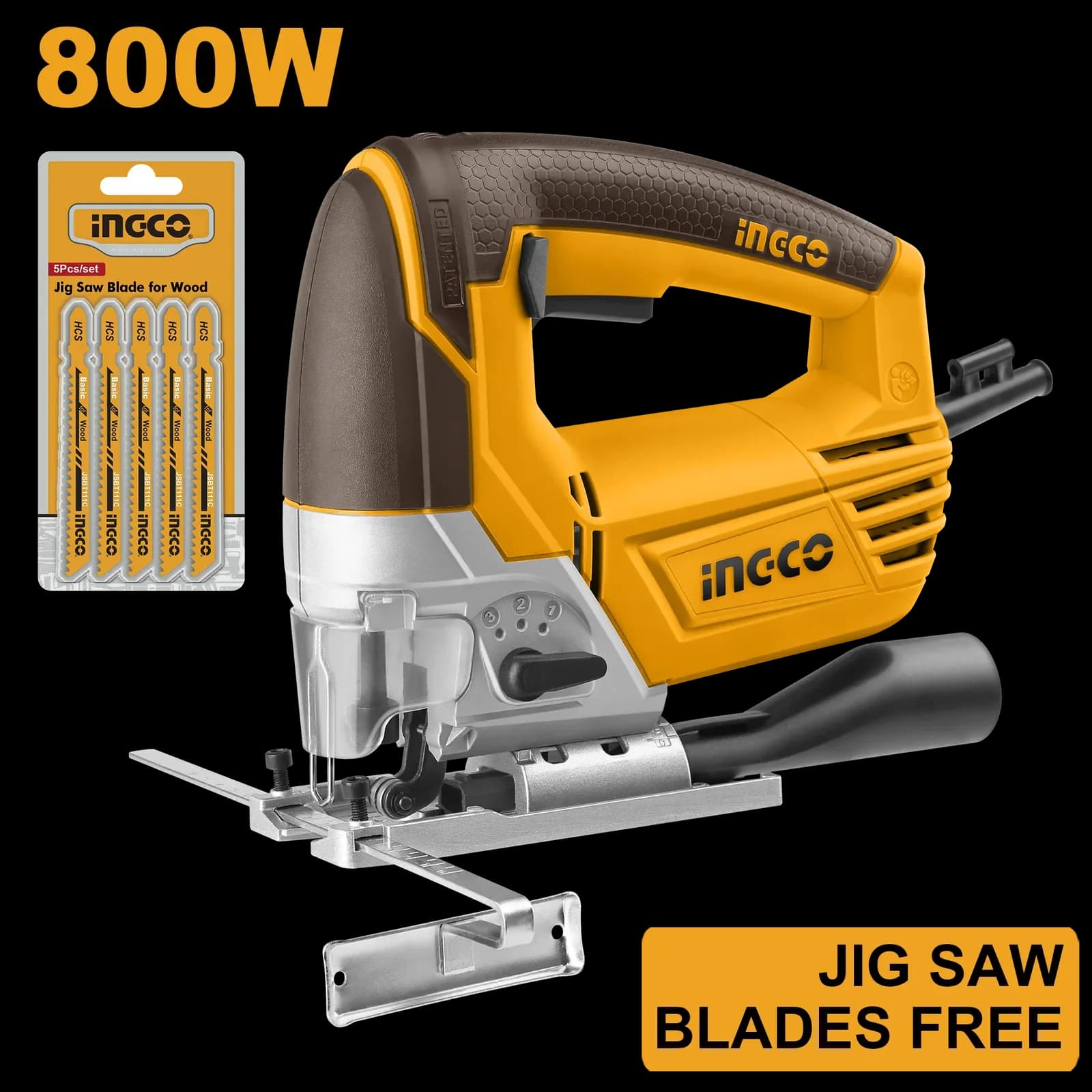 Лобзик электрический JS80028 800Вт, INGCO