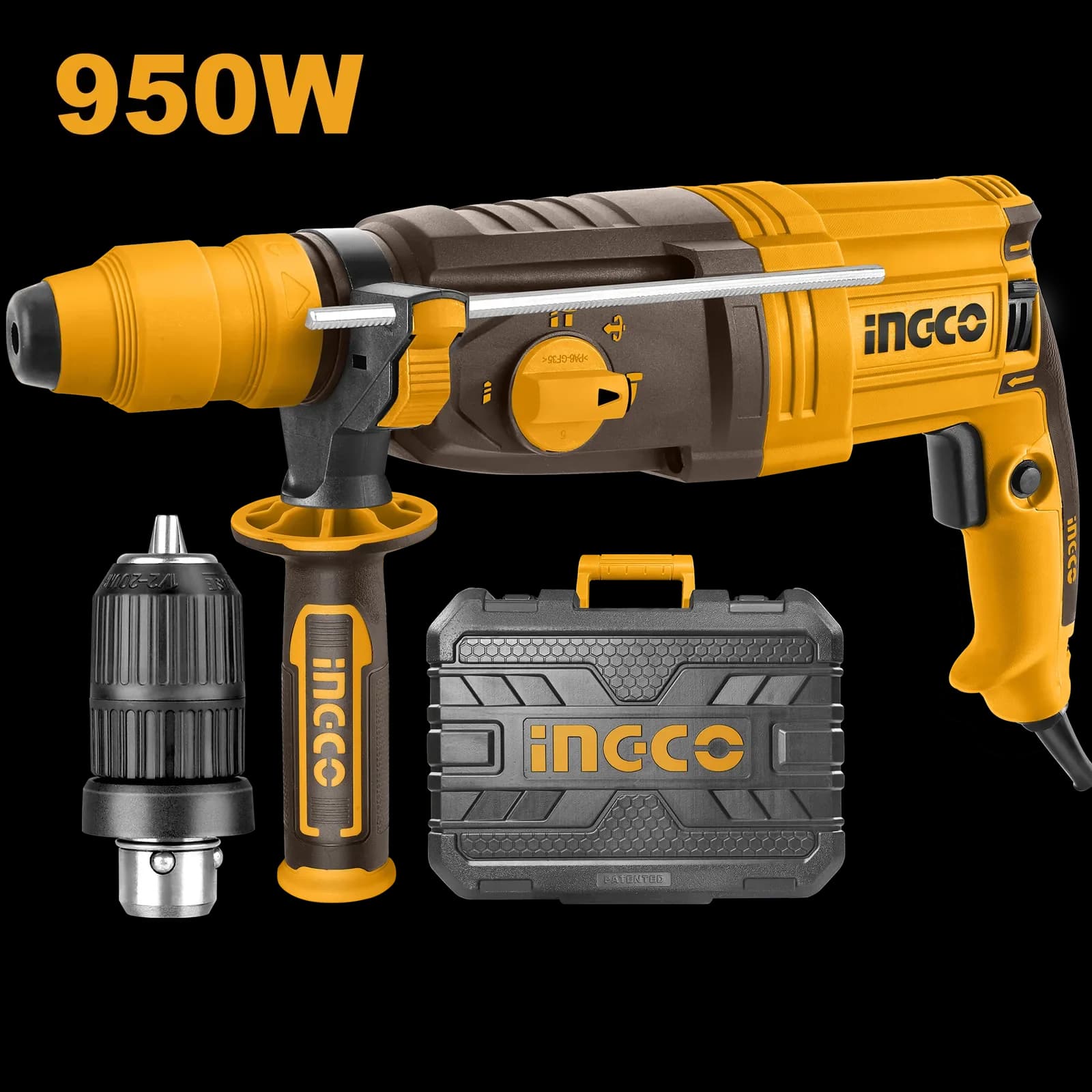 Перфоратор RGH9528-2 950Вт, SDS+, INGCO