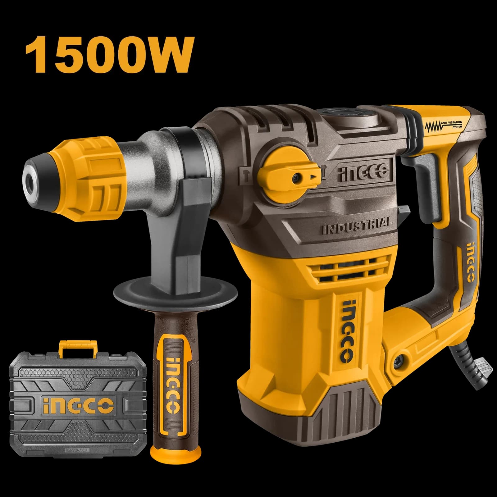 Перфоратор RH150028 1500Вт, SDS+, INGCO