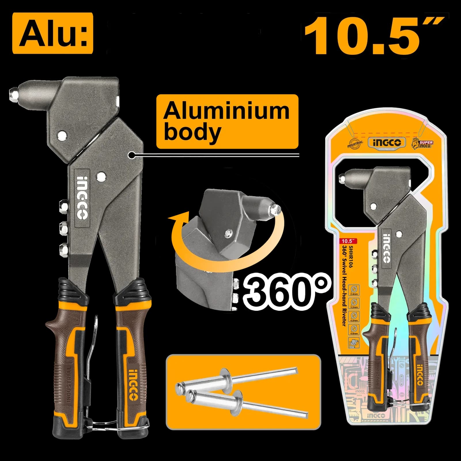 Зaклeпoчни ручной SHHR106 INGCO INDUSTRIAL