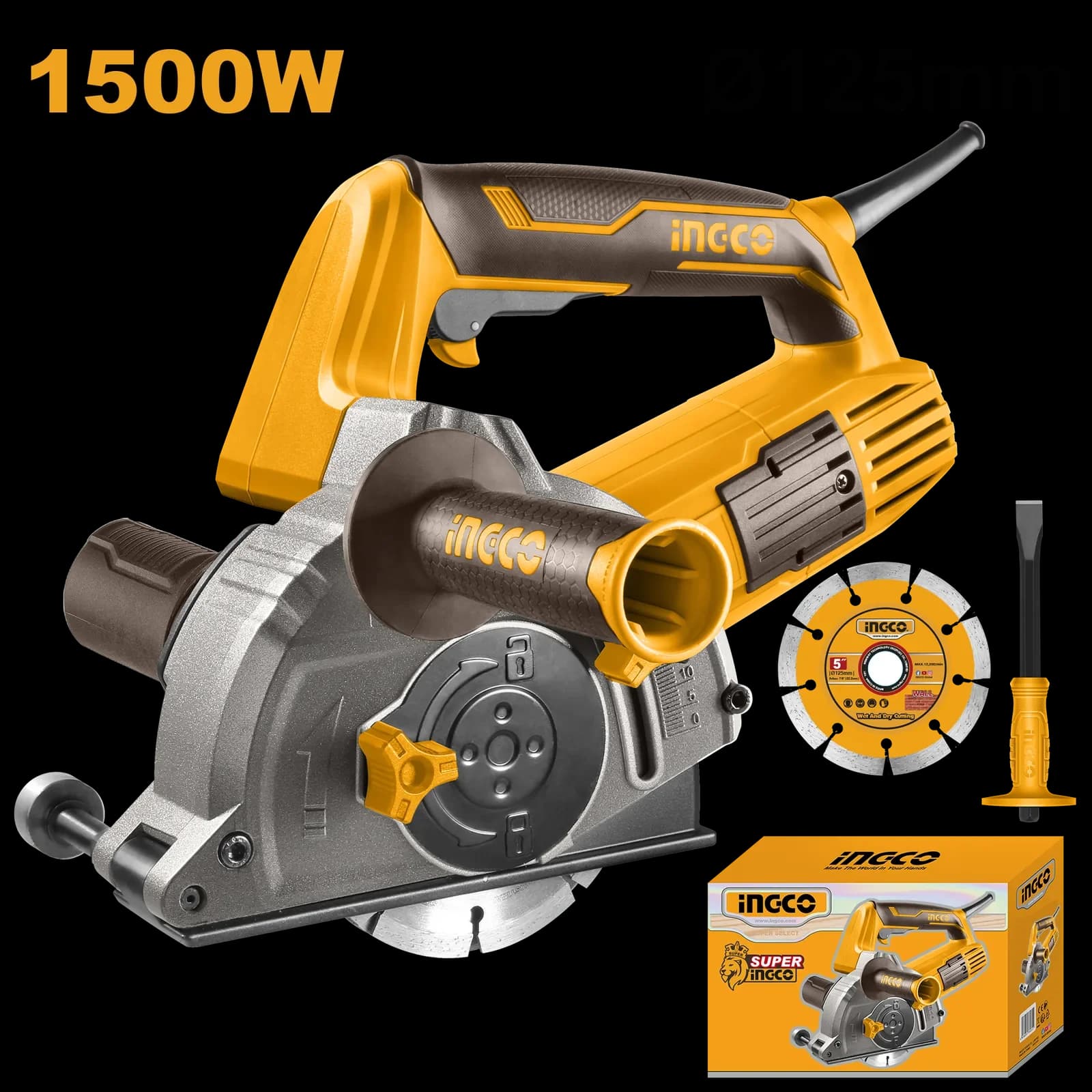 Штроборез WLC15008 1500Вт, INGCO
